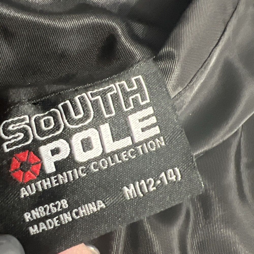 Southpole Boys Reversible Medium 12-14 Black‎ Bomber Skull Jacket - Picture 11 of 11